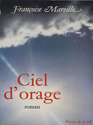 cover image of Ciel d'orage